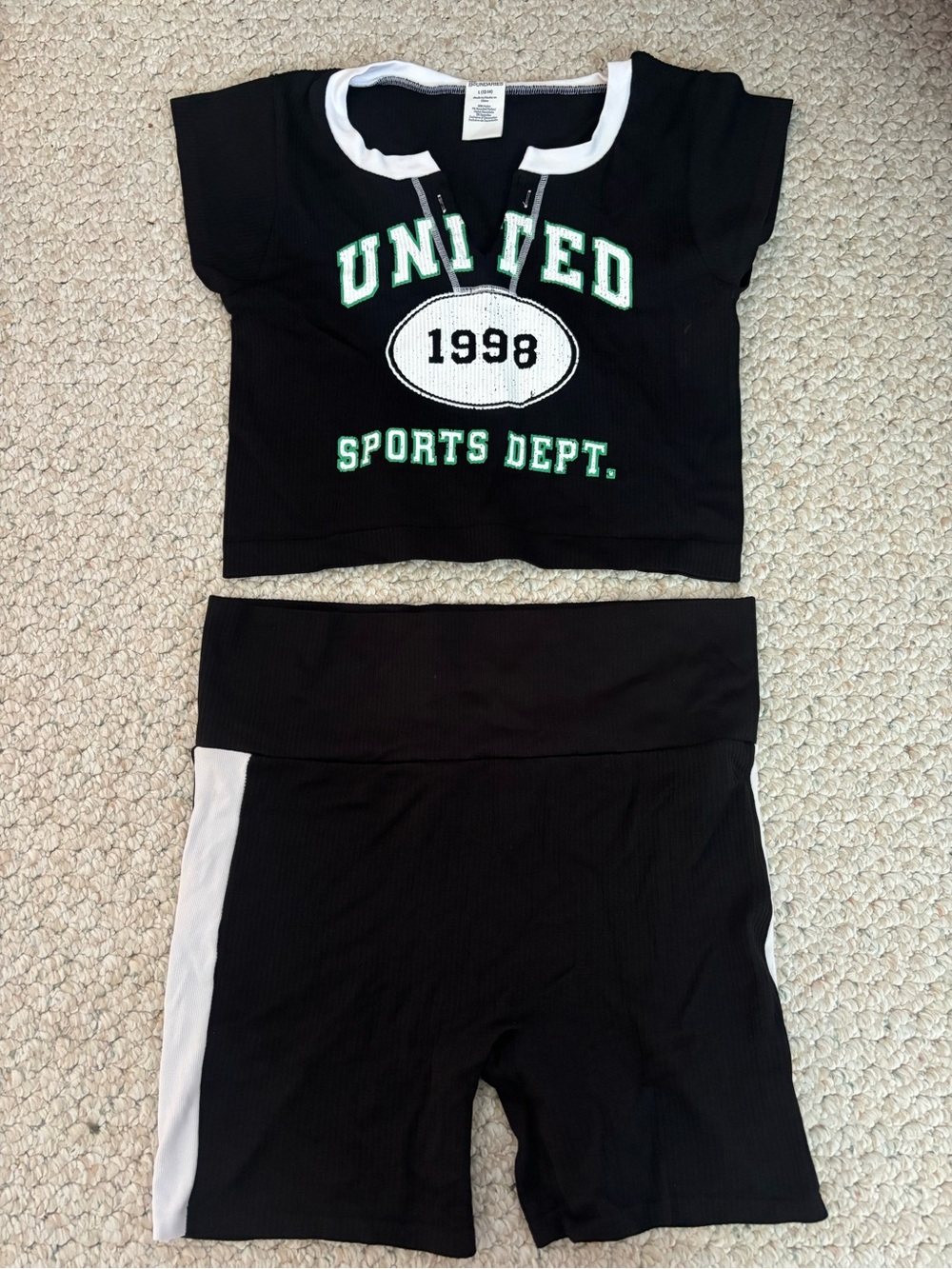 Ribbed matching set